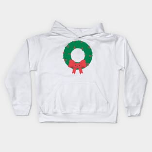 Xmas wreath Kids Hoodie